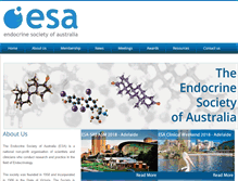 Tablet Screenshot of endocrinesociety.org.au